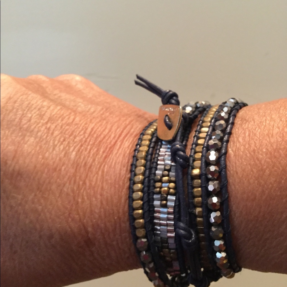 Leather wrap bracelet